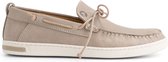 Travelin' Falmouth Heren - Leren Moccasins met veter - Bootschoenen - Instappers - Grijs Leer - Maat 45