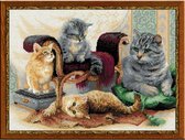 Riolis Borduurpakket Katten familie