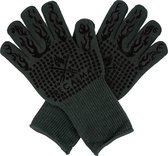 Recalma hittebestendige oven & bbq handschoenen - tot 800 °C - 2 stuks - Ovenwanten - Ophanghaak - Zwart