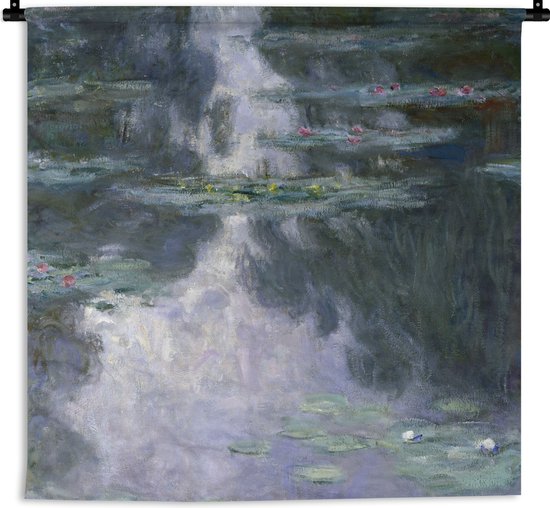 Wandkleed Wanddoek De tuin van de kunstenaar te Giverny Schilderij van Claude...