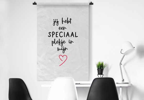 Tapisserie - Tapisserie - Citations - Amour - Tu as une place spéciale dans mon coeur - Proverbes - 90x135 cm - Tapisserie