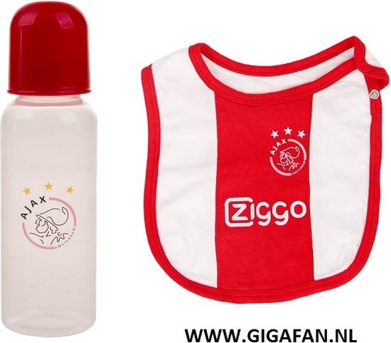 AJAX Babyset Slabbertje + Babyfles