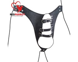 BDSM slip heren - Penis bondage - Riemen en gespen - Kuisheid - Leder