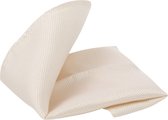 Pochet Off White - Suitable - Pochette – Heren - Unisex - 25x25 cm - Zijde | Geschenkverpakking