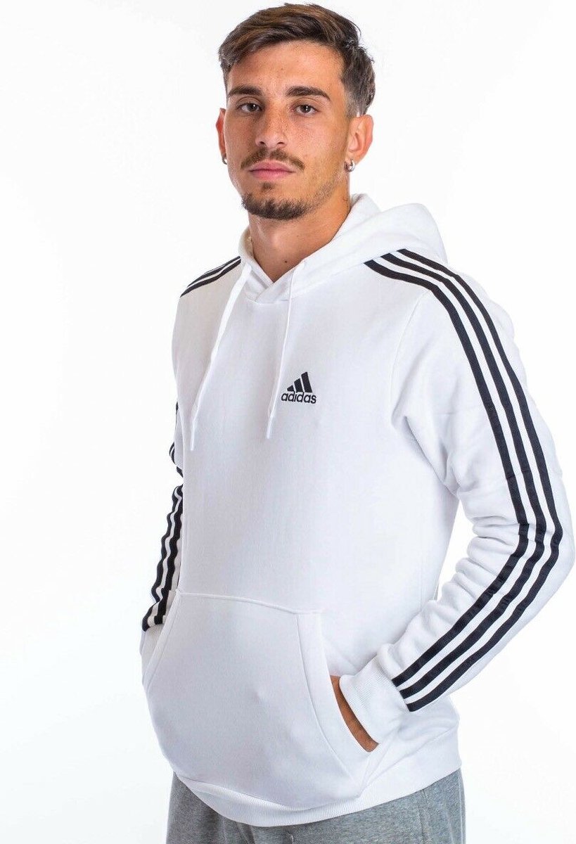 Adidas 3S Fleece Hoody Heren Wit