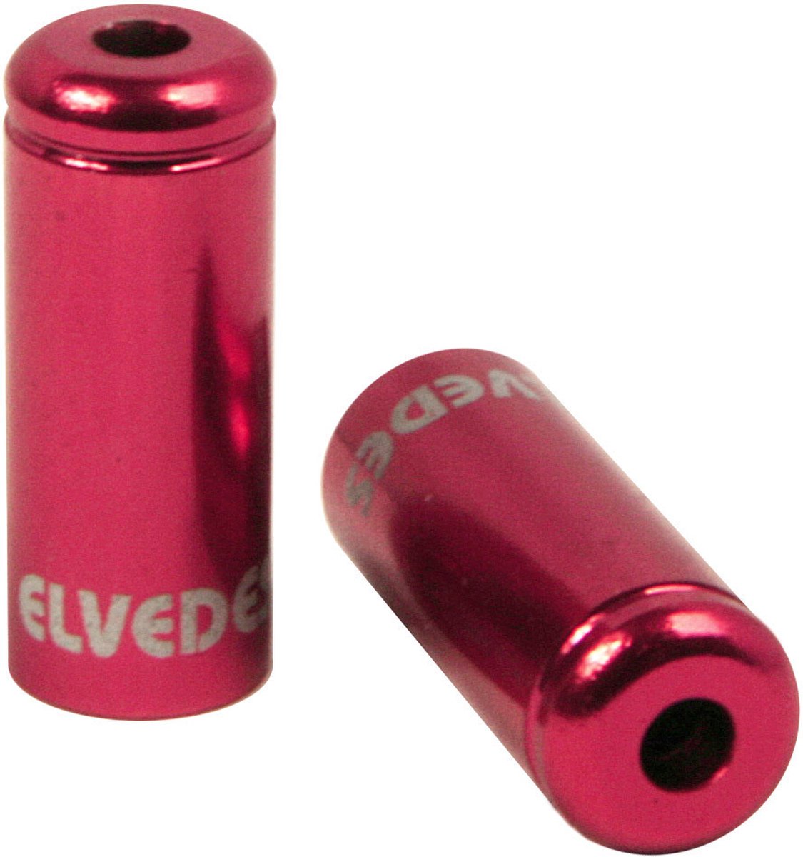 Elvedes kabelhoedje 5mm aluminium rood (10x)