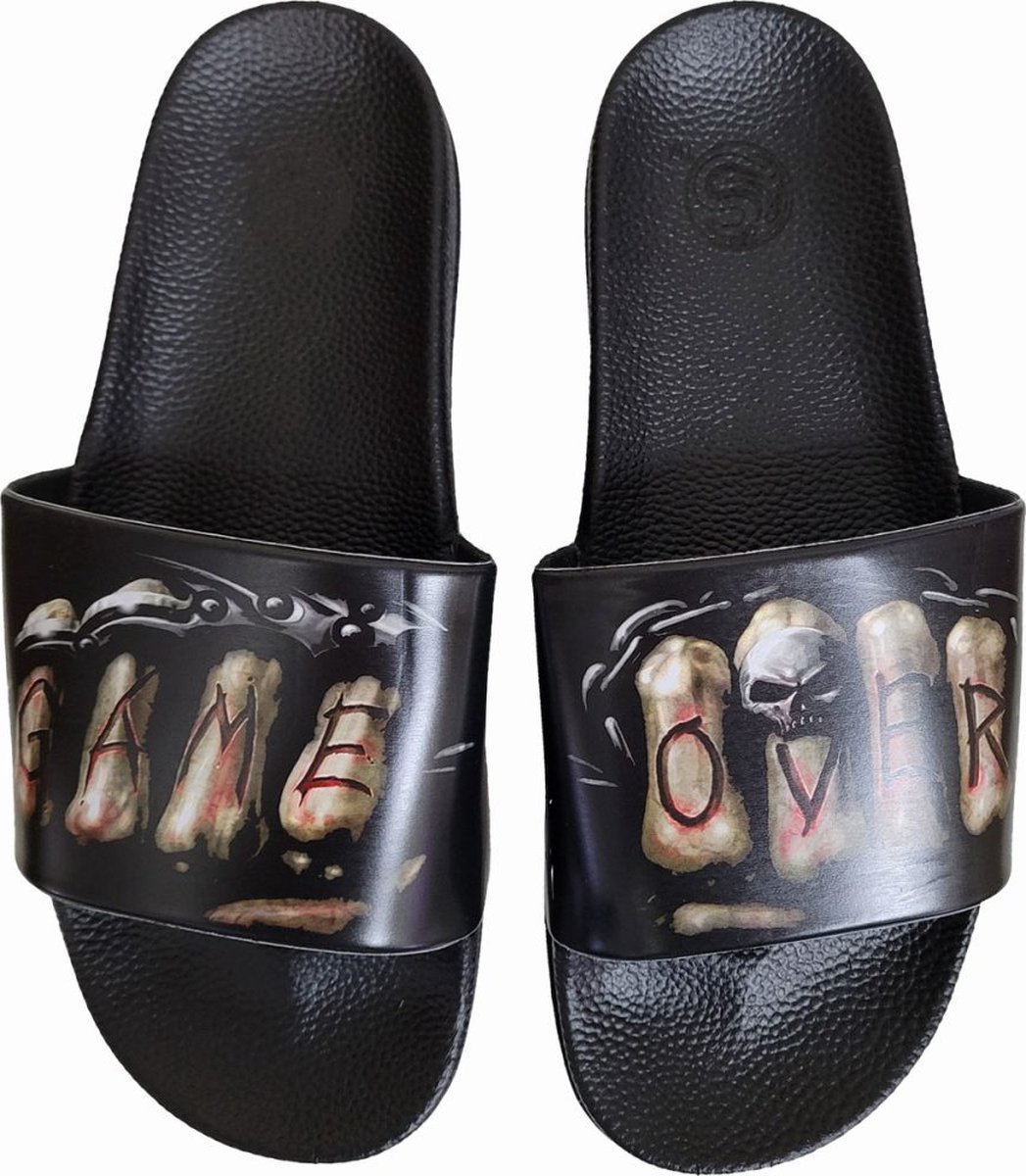 Spiral - GAME OVER Slippers - Zwart
