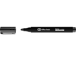 Whiteboard en flipover marker - Zwart - 1.5-3mm smalle ronde punt