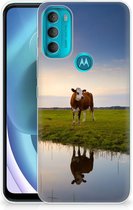 GSM Hoesje Motorola Moto G71 5G Backcase TPU Siliconen Hoesje Koe