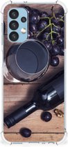 Telefoonhoesje Geschikt voor Samsung Galaxy A13 (4G) Back Cover met transparante rand Wijn