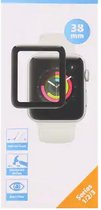 Apple Watch screenprotector 38 mm - Zwart / Transparant - Glas / Kunststof - Geschikt voor Apple Watch 38 mm - Watch - Beschermplaatje - Apple - Apple watch