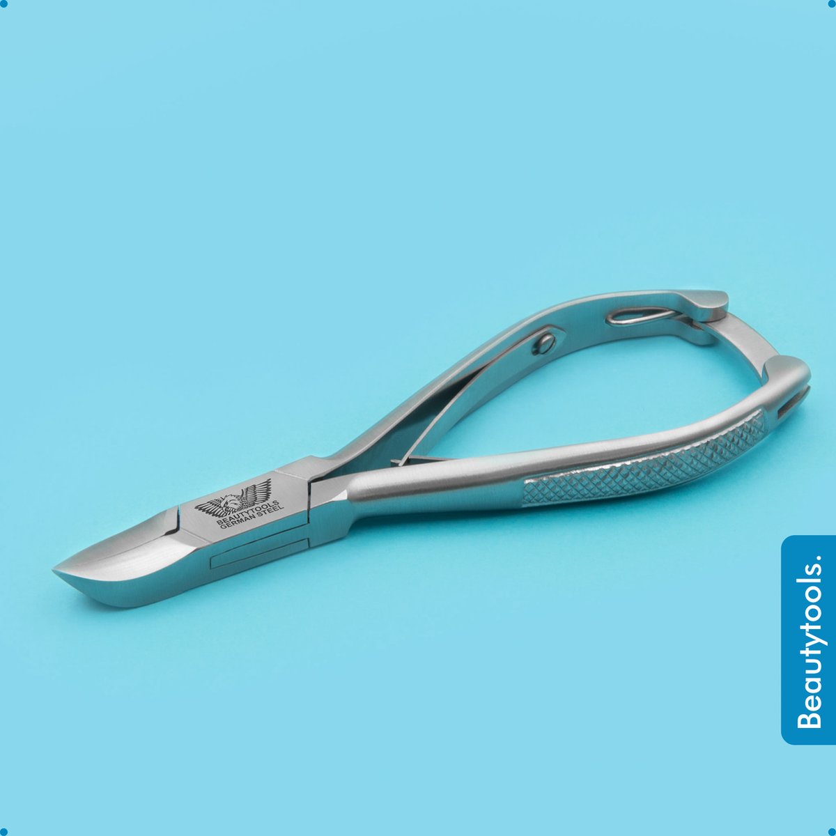 Goedkoopste BeautyTools Professionele Nagelknipper - Nageltang met Stevige Handvat voor (Harde) Teennagels, Kalknagels en Ingegroeide Nagelhoeken - Gebogen Snijvlak 19 mm - INOX (NN-2786
