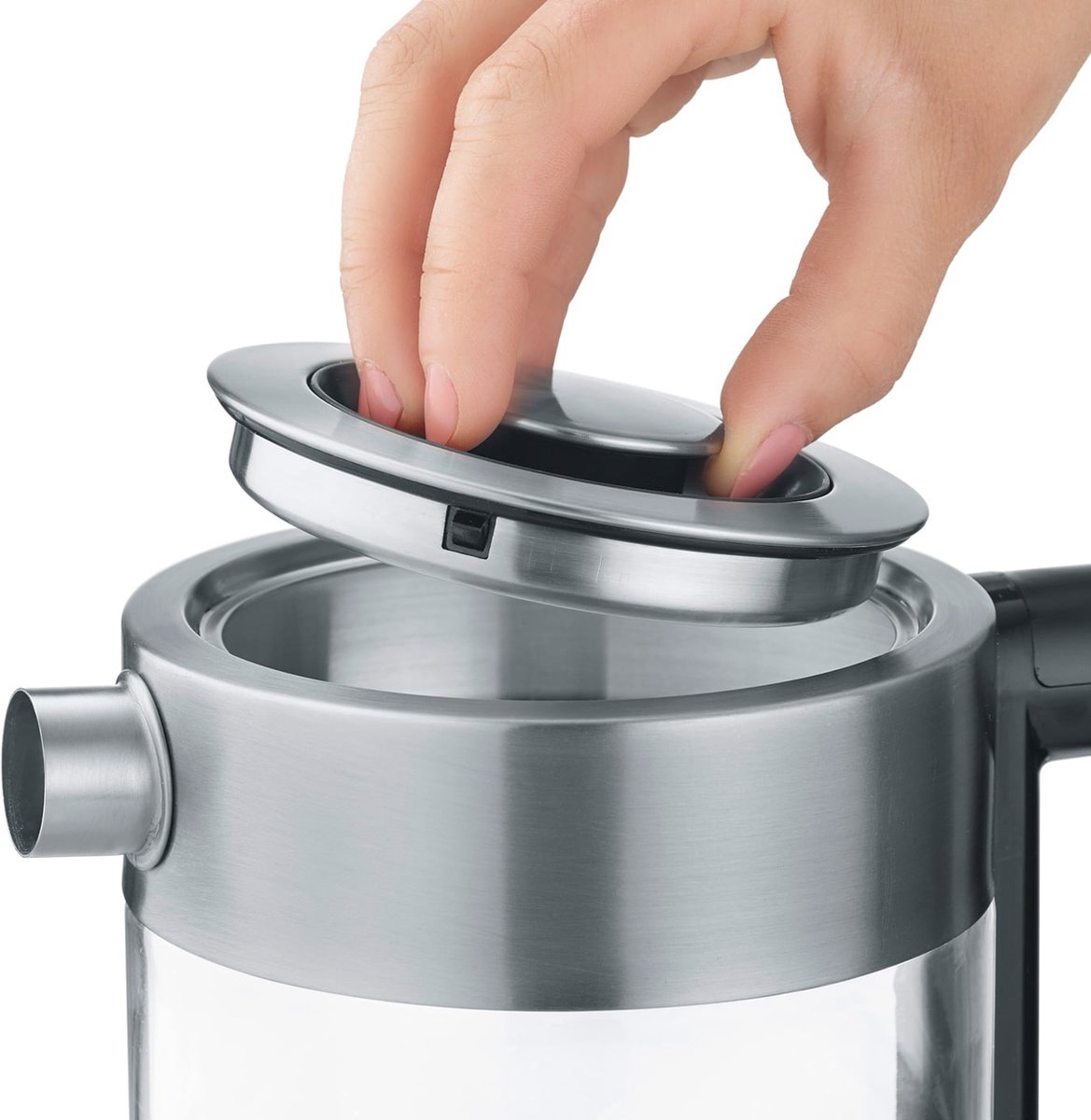 Graef WK300 waterkoker 1 l 2000 W Zwart, Roestvrijstaal, Transparant — afbeelding 4