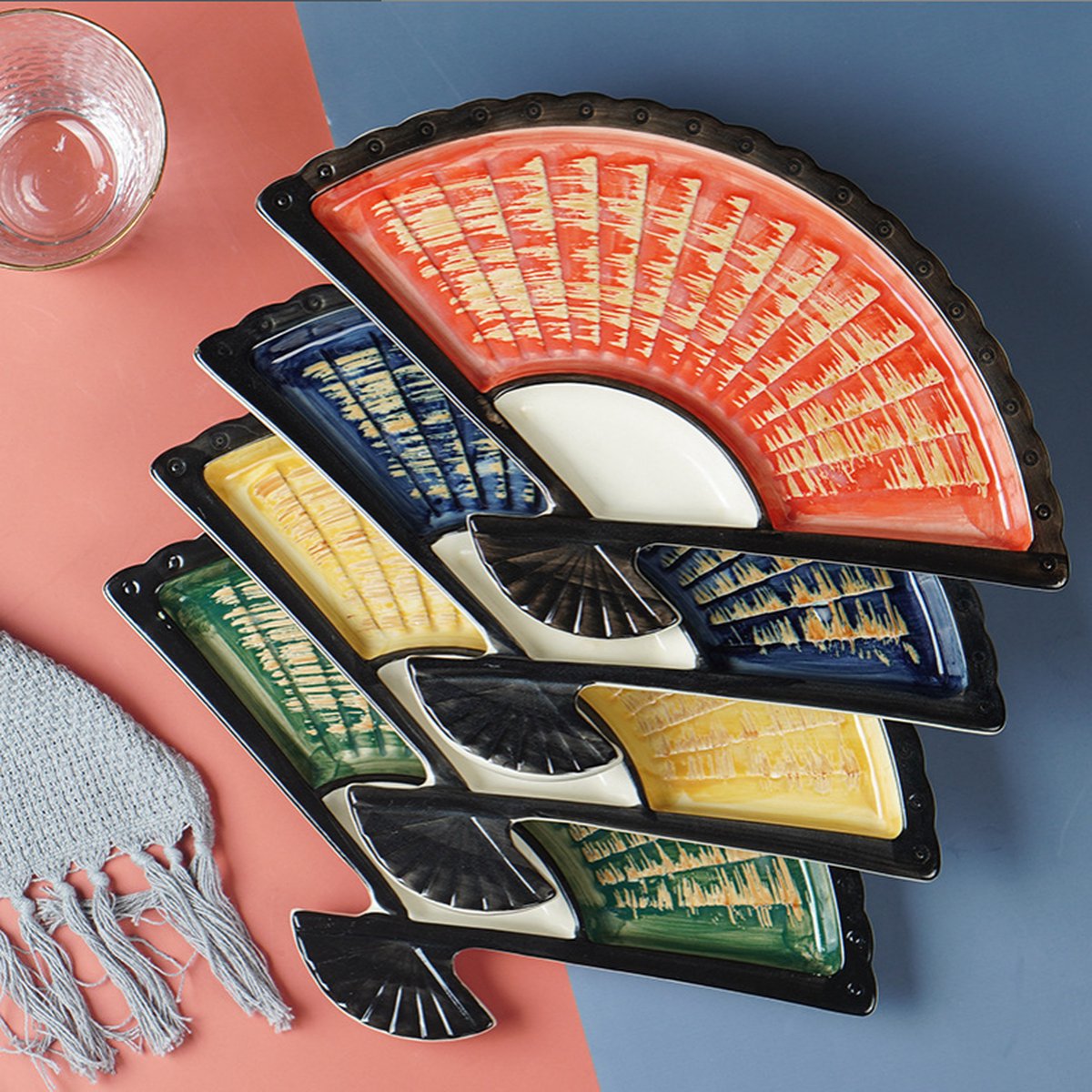 Waaier Sushi Servies 4 Persoons Servies Set Borden bol