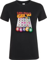 Klere-Zooi - Helemaal Gek Van Bingo! - Dames T-Shirt 4XL
