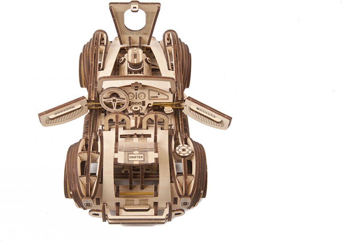 UGEARS Houten 3D Model - Drift Cobra Racing Car — afbeelding 14