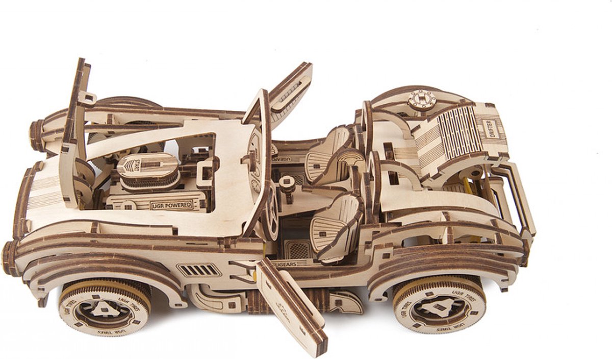 UGEARS Houten 3D Model - Drift Cobra Racing Car — afbeelding 15