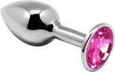 Anal Plug with Pink Jewel Size L