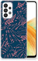 Telefoonhoesje Geschikt voor Samsung Galaxy A33 5G Silicone Back Cover Palm Leaves