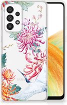 GSM Hoesje Geschikt voor Samsung Galaxy A33 5G Smartphonehoesje Customize Bird Flowers