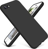 Shieldcase Siliconen hoesje met camera bescherming geschikt voor Apple iPhone SE 2022 - optimale bescherming - siliconen hoesje - backcover - zwart