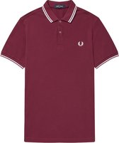 Fred Perry - Polo Bordeaux Rood - Slim-fit - Heren Poloshirt Maat S