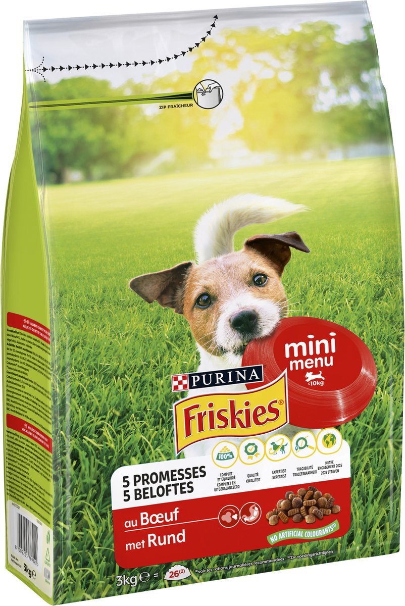 Friskies Friskies Mini Menu Honden droogvoer - Rund - 3000g