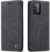 Samsung Galaxy A52 5G/4G - CaseMe hoesje met pasjeshouder - Bookcase - ZWART