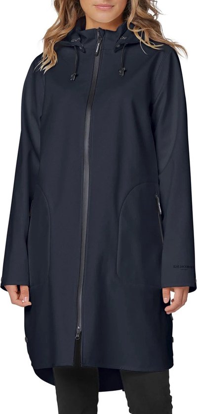 Regenjas Dames - Ilse Jacobsen Raincoat RAIN128 Dark Indigo - Maat 42 - Ilse Jacobsen