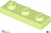 LEGO Plaat 1x3, 3623 Gelig groen 50 stuks