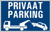 Private parking bord - kunststof 200 x 125 mm