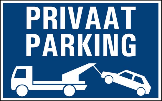 Panneau Parking privé