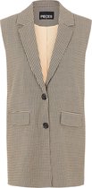Pieces PCFARIBA VEST Dames Vest PEBBLE  - Maat M