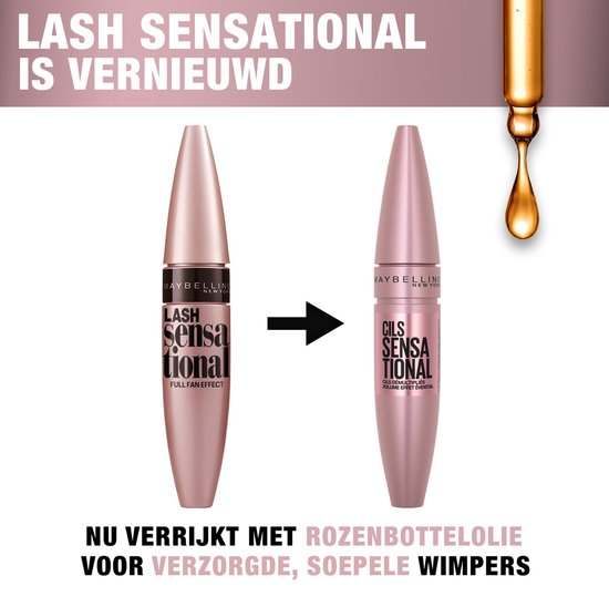 Maybelline New York - Lash Sensational Mascara - Very Black - Zwarte Volume Mascara met separatie - 9,5 ml