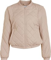 VILA VIVALERIS QUILTED BOMBER JACKET/SU Dames Jacket Cement  - Maat 38