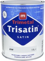 Trimetal Trisatin Synthetische zijdeglanslak met perfecte afronding | Kleur | Binnen en buiten | Rendement: 13 - 15 m²/l | 1 L