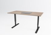 Tri-desk Bolt | Hoogte instelbaar bureau | Zwart onderstel | Robson eiken blad | 140 x 80 cm