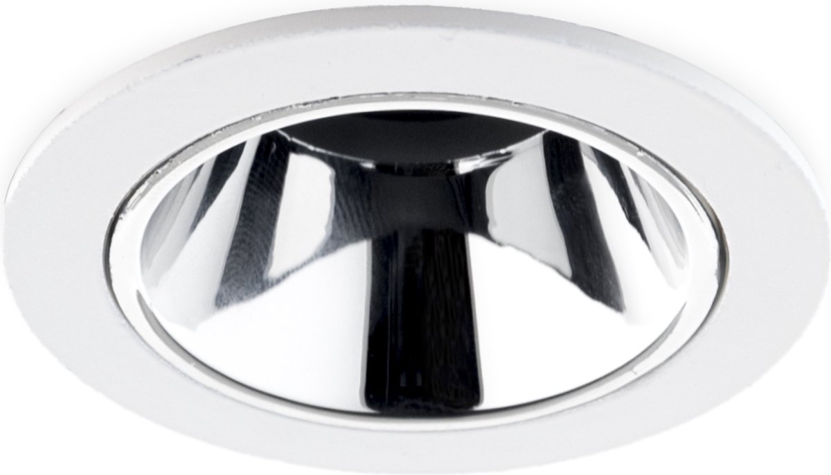 Groenovatie LED Inbouwspot 5W CREE - Rond - Kantelbaar - Dimbaar - Wit/Zilver
