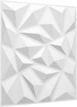 Wally - 3D Wandpanelen - 24 stuks - 6 M2 - Wit - Modern Design - Wanddecoratie