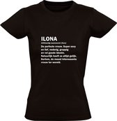 Ilona  dames t-shirt | verjaardagskado | jarig | verjaardag kado | Cadeau | Zwart