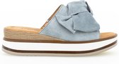 Gabor Dames slippers Open Teen - licht blauw - Maat 5.5