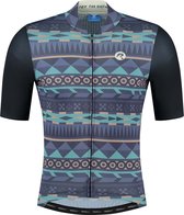 Rogelli Aztec Fietsshirt - Korte Mouwen - Heren - Blauw, Desert - Maat XL
