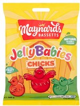 Jelly babies chicks - 165 gr - pasen - Paas snoep - paaseitjes - paashaas - Paas kuikens - Paas - snoep pasen - Paasdecoratie - pasen kinderen - pasen versiering