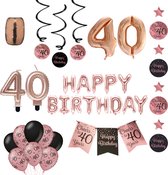 40 jaar Verjaardag Versiering pakket rose gold