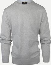 Steppin' Out Mannen Trui Steppin' Out Lente/Zomer 2022 Trui Cotton Cashmere Crewneck Mannen - Regular Fit - Katoen - Grijs (M) Grijs Katoen Maat: M