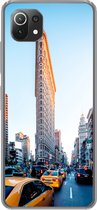 Geschikt voor Xiaomi 11T hoesje - Druk verkeer rondom de Flatiron Building - Siliconen Telefoonhoesje