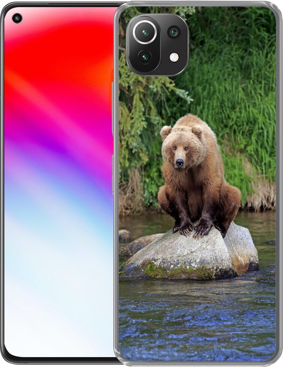 Coque Xiaomi Mi 11 Lite - Ours - Pierre - Animal - Coque en Siliconen