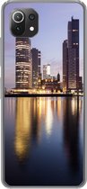 Geschikt voor Xiaomi 11T hoesje - Rotterdam - Water - Wolkenkrabber - Siliconen Telefoonhoesje