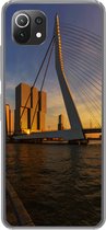 Geschikt voor Xiaomi 11T hoesje - Rotterdam - Zonsondergang - Erasmus - Siliconen Telefoonhoesje