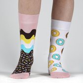 Colorcool Heren Sokken | Donut Vibes Socks | Katoen  | 36-40 | Normale boord - Naadloos - Geen Padding
